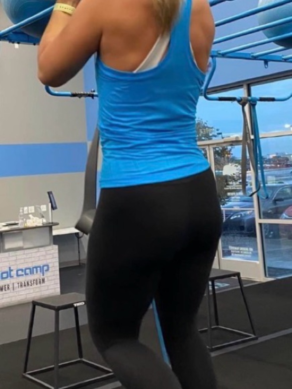 Athleta Turquoise Racerback Tank Dress - Picture 3 of 5